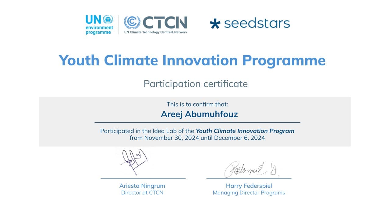 Youth Climate Innovation Programme, Idea Lab Participation